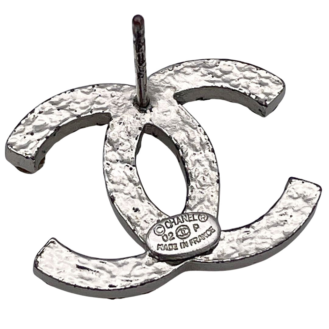 CHANEL シャネル ピアス ココマーク ラインストーン 02P