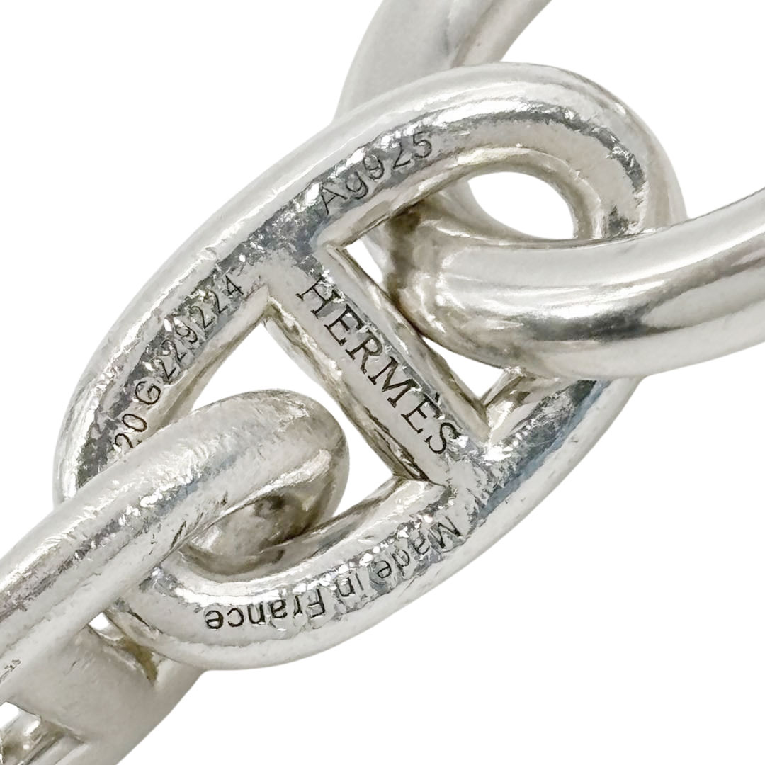 HERMES エルメス ブレスレット シェーヌダンクルTGM 12コマ Ag925 シルバー 107.1g 20G229224