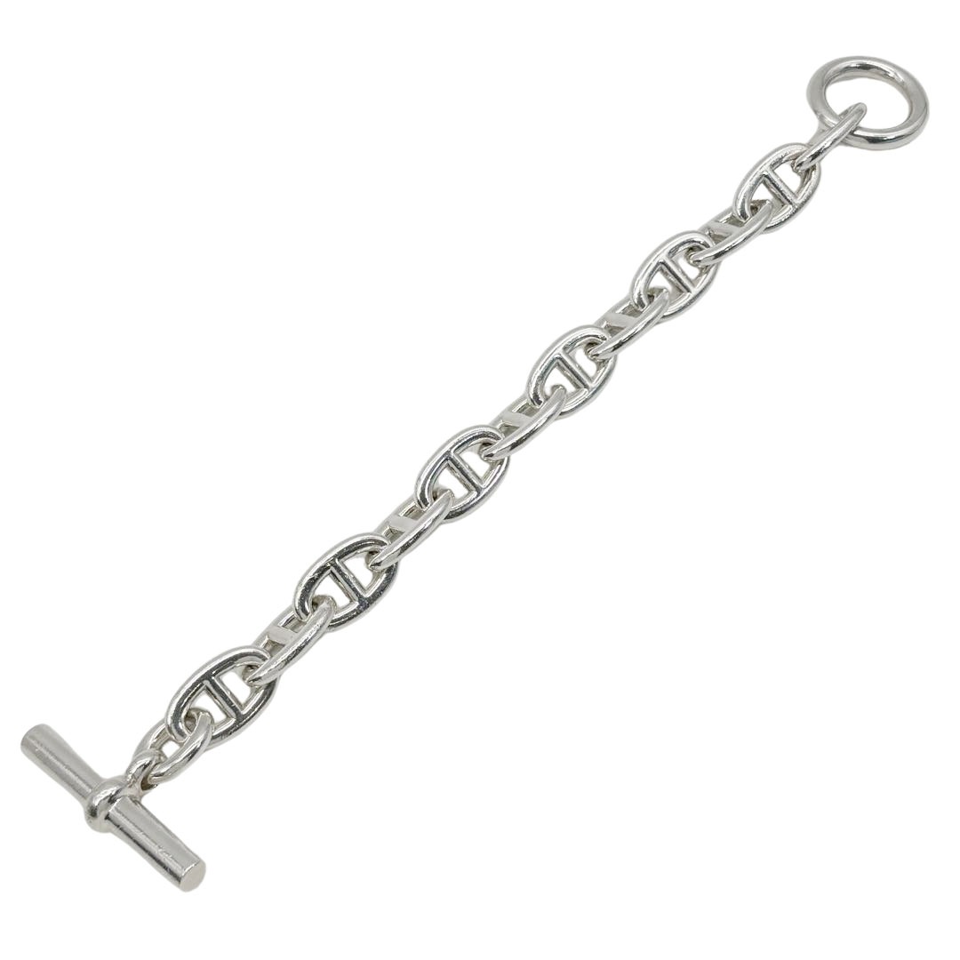 HERMES エルメス ブレスレット シェーヌダンクルTGM 12コマ Ag925 シルバー 107.1g 20G229224