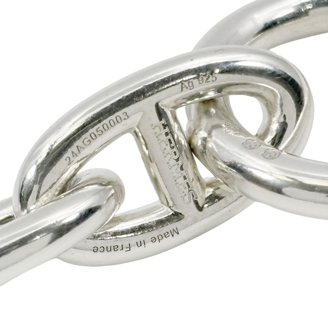 HERMES エルメス ブレスレット シェーヌダンクル GM 16コマ Ag925 シルバー 85.8g