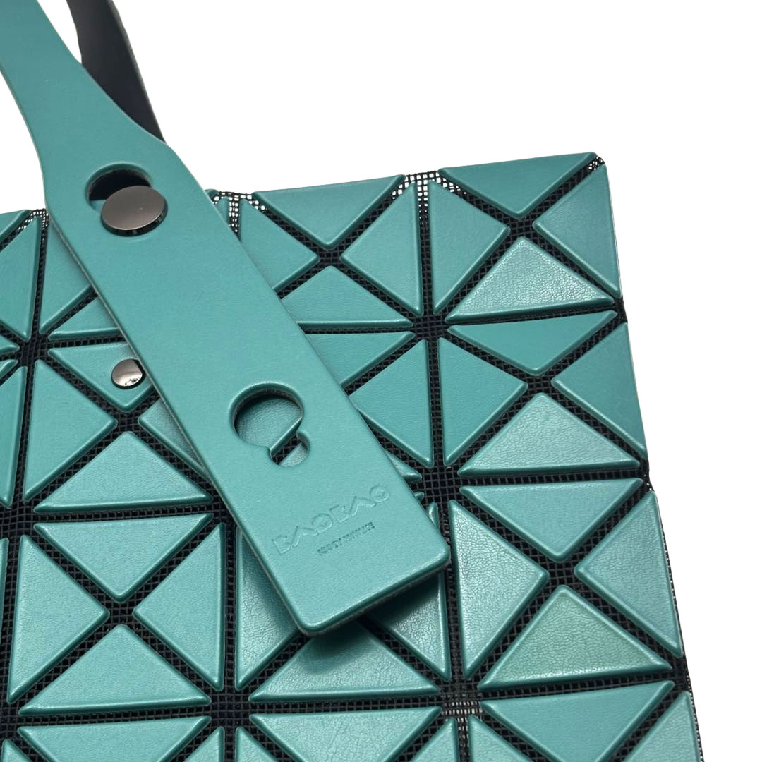 ISSEY MIYAKE BAOBAO イッセイミヤケ バオバオ プリズムマット トートバッグ 10×10 ブルーグリーン BB33AG513