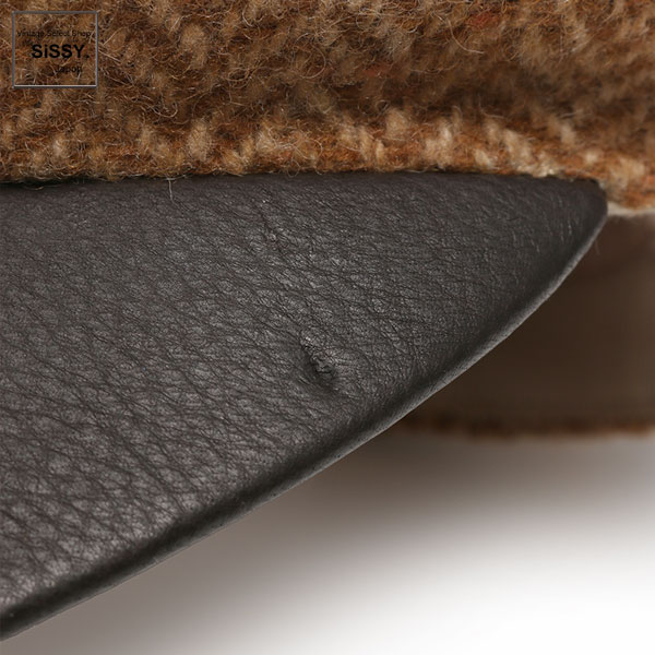 ■エルメス■ キャスケット 帽子 ウール カシミヤ ベージュ ダークブラウン 【HERMES】