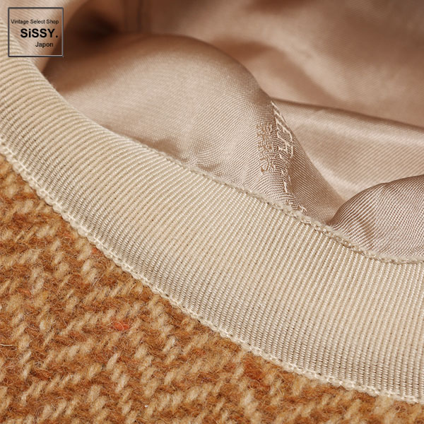 ■エルメス■ キャスケット 帽子 ウール カシミヤ ベージュ ダークブラウン 【HERMES】