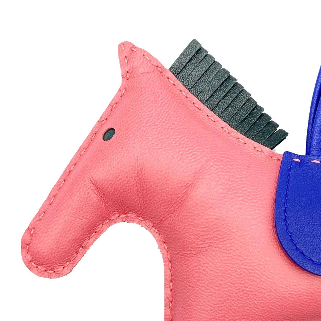 HERMES エルメス バッグチャーム ロデオGM アニューミロ ローズアザレ/ブルーアンクル/ヴェールシプレ A刻印（2017年頃製造）