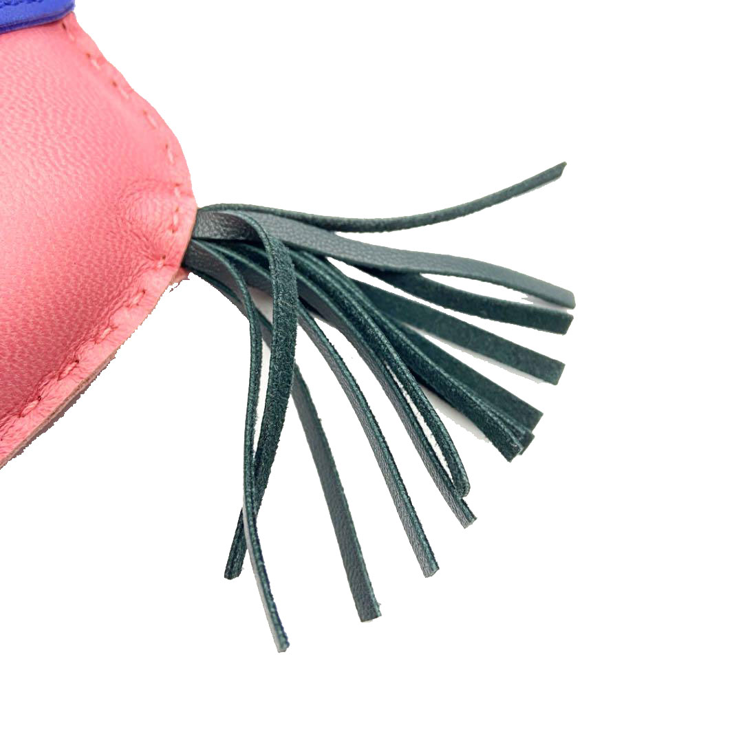 HERMES エルメス バッグチャーム ロデオGM アニューミロ ローズアザレ/ブルーアンクル/ヴェールシプレ A刻印（2017年頃製造）