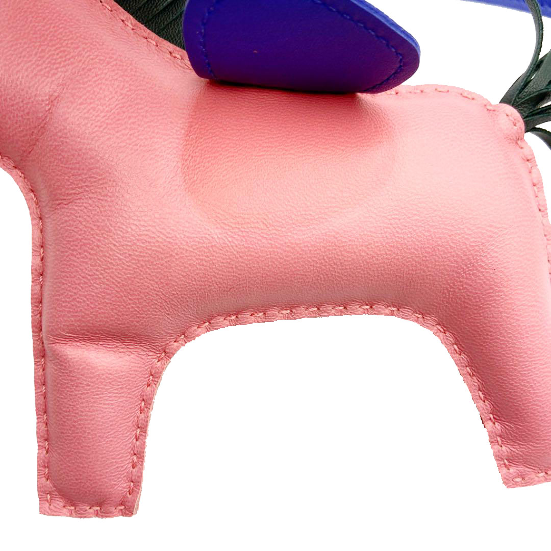 HERMES エルメス バッグチャーム ロデオGM アニューミロ ローズアザレ/ブルーアンクル/ヴェールシプレ A刻印（2017年頃製造）