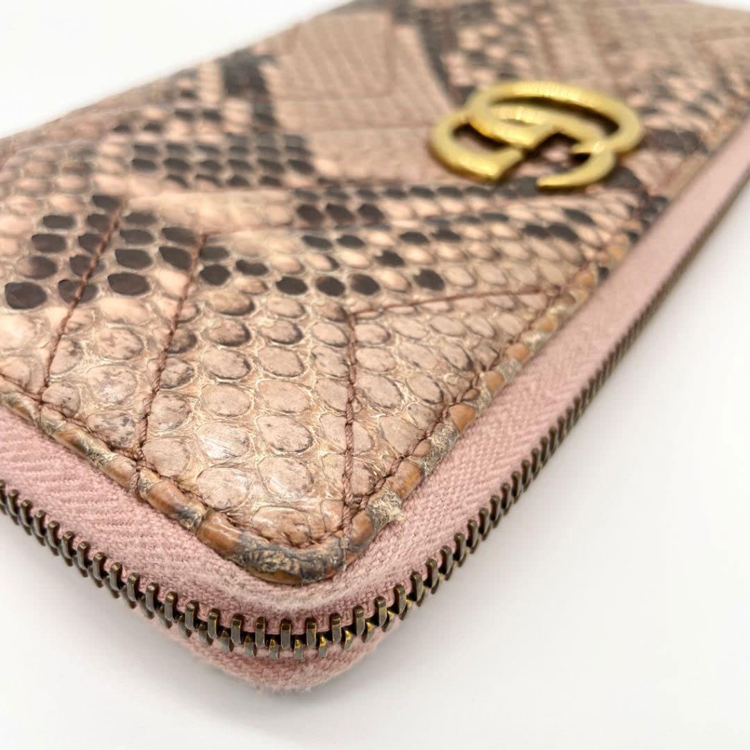 グッチ GUCCI 長財布 パイソン 柄 GG 金具 ファスナー 箱付き GUCCI（財布）のフリマアイテム一覧