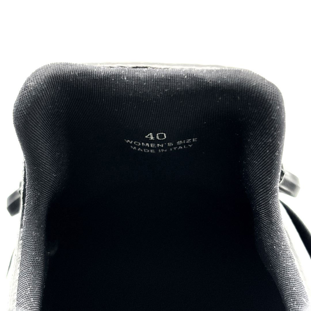 ROGER VIVIER ロジェヴィヴィエ ヴィヴラン スニーカー 40(約27.0cm) パテントレザー ビジュー ブラック