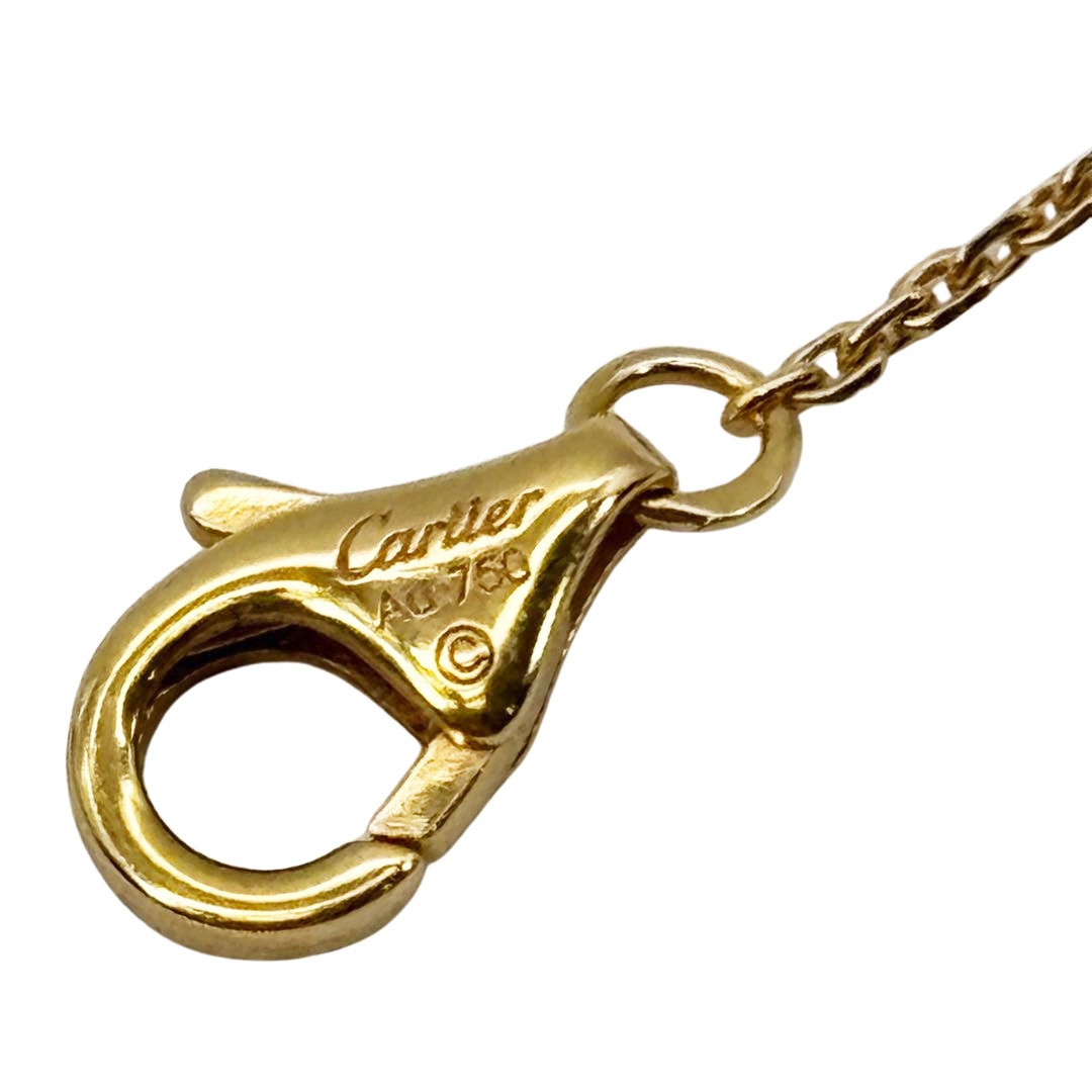 Cartier カルティエ シンボル クロスネックレス ピンクサファイア Au750(K18PG) 2.8g