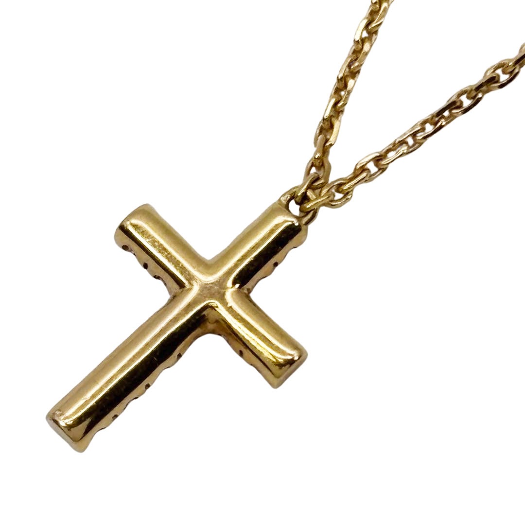 Cartier カルティエ シンボル クロスネックレス ピンクサファイア Au750(K18PG) 2.8g