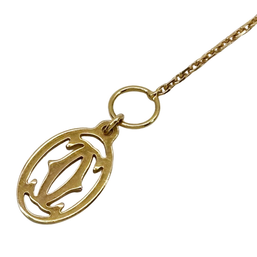 Cartier カルティエ シンボル クロスネックレス ピンクサファイア Au750(K18PG) 2.8g