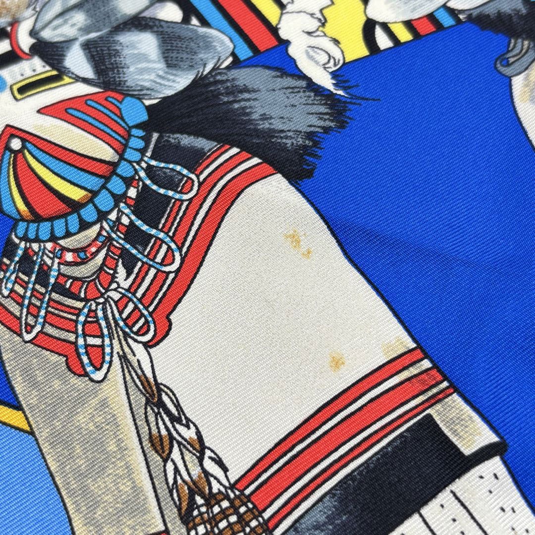 HERMES エルメス スカーフ カレ90 『Kachinas (カチナ民族)』 シルク