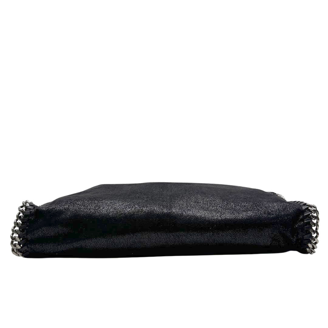 STELLA McCARTNEY ステラマッカートニー ファラベラ フォールドオーバー トートバッグ ブラック/ガンメタ 495151