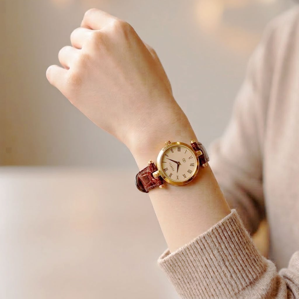 GUCCI グッチ レディース腕時計 QZ シェリーライン GP/レザー ゴールド