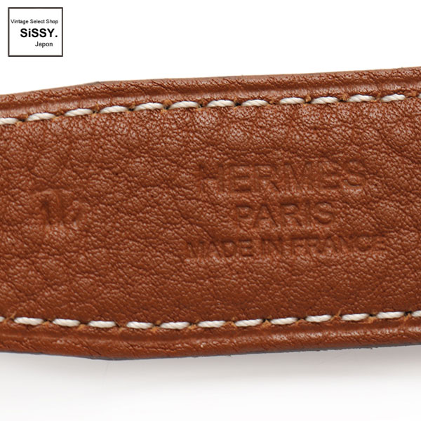 ■エルメス■ Hベルト ミニコンスタンス リバーシブル ボックスカーフ トゴ ブラック ブラウン □K刻印 シルバー金具 【HERMES】