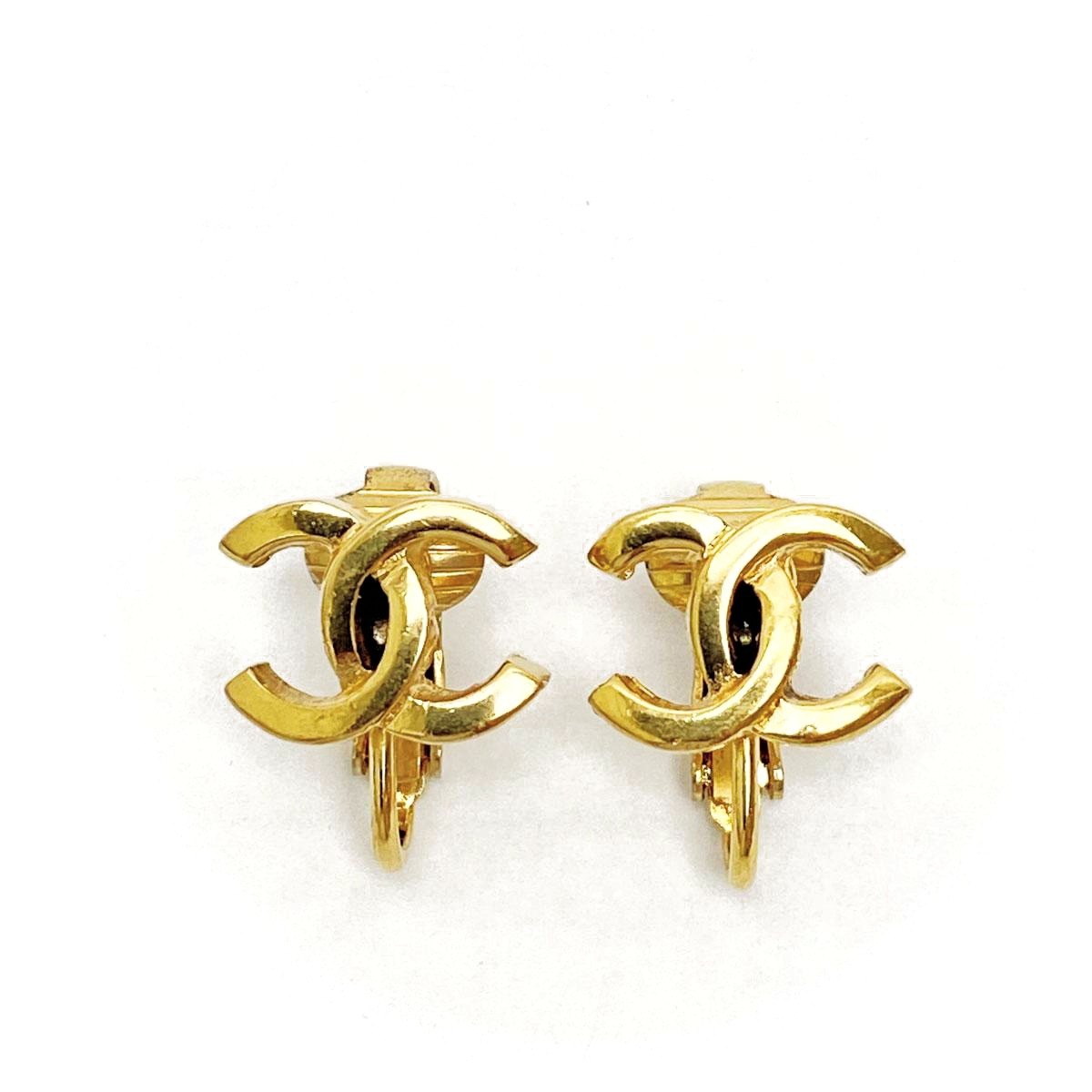 □シャネル□ ミニイヤリング ココマーク ゴールド ヴィンテージ