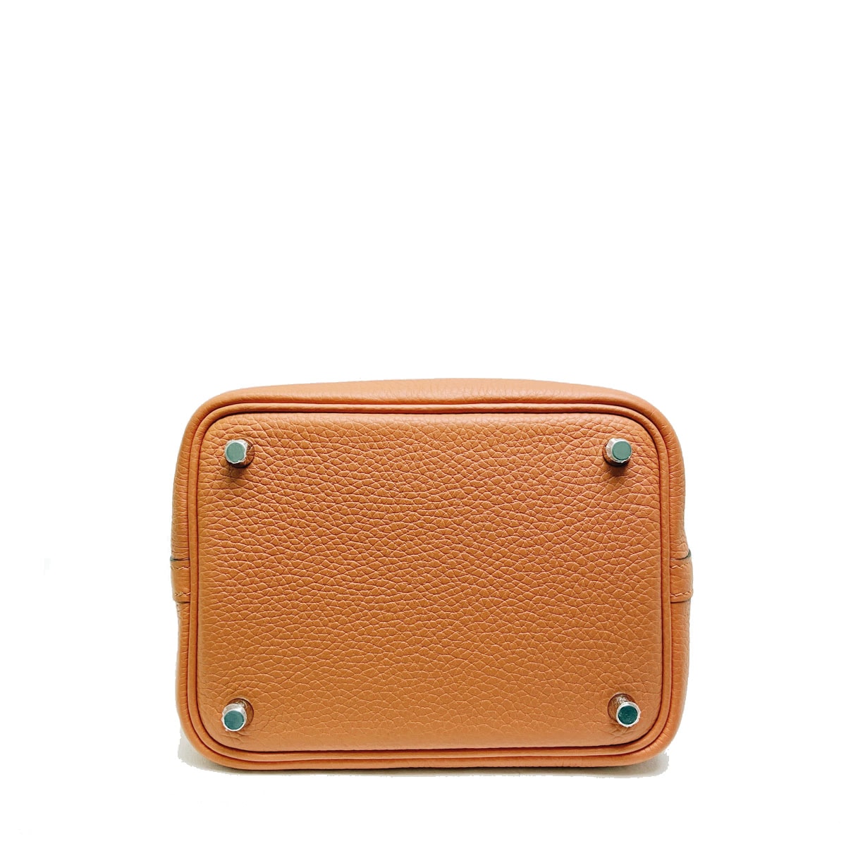 HERMES エルメス ピコタンロックPM ハンドバッグ トゴ オレンジ シルバー金具 Y刻印(2020年頃製造)