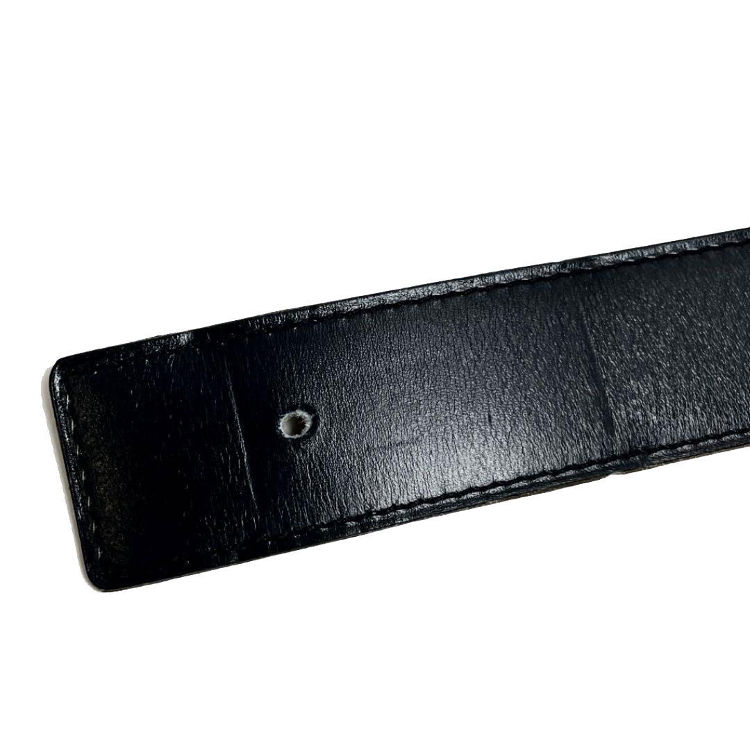 HERMES エルメス コンスタンス Hベルト 80 レザー リバーシブル ブラック ブラウン ゴールド金具 □H刻印（2004年頃製造）
