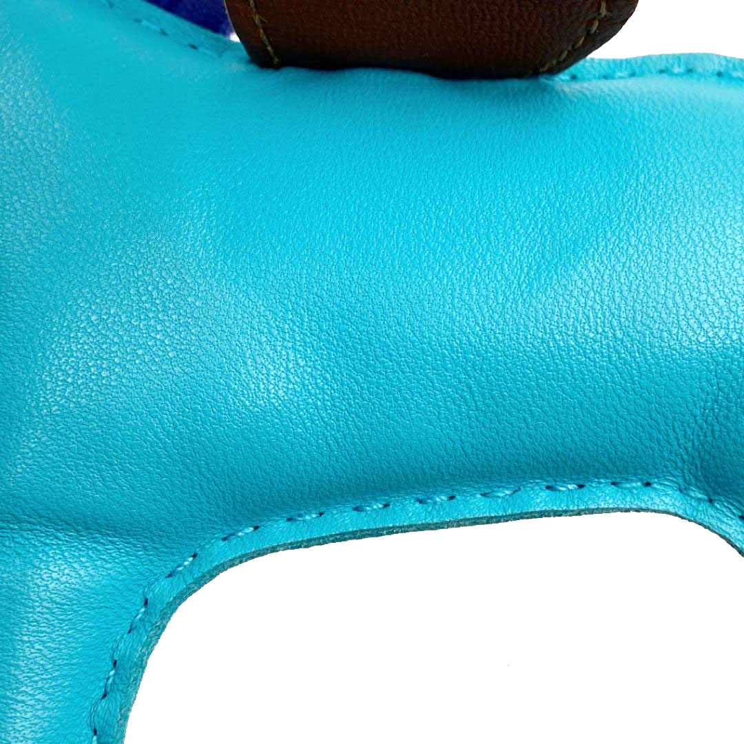 HERMES エルメス バッグチャーム ロデオMM アニューミロ ブルーアズテック ブルーエレクトリック フー