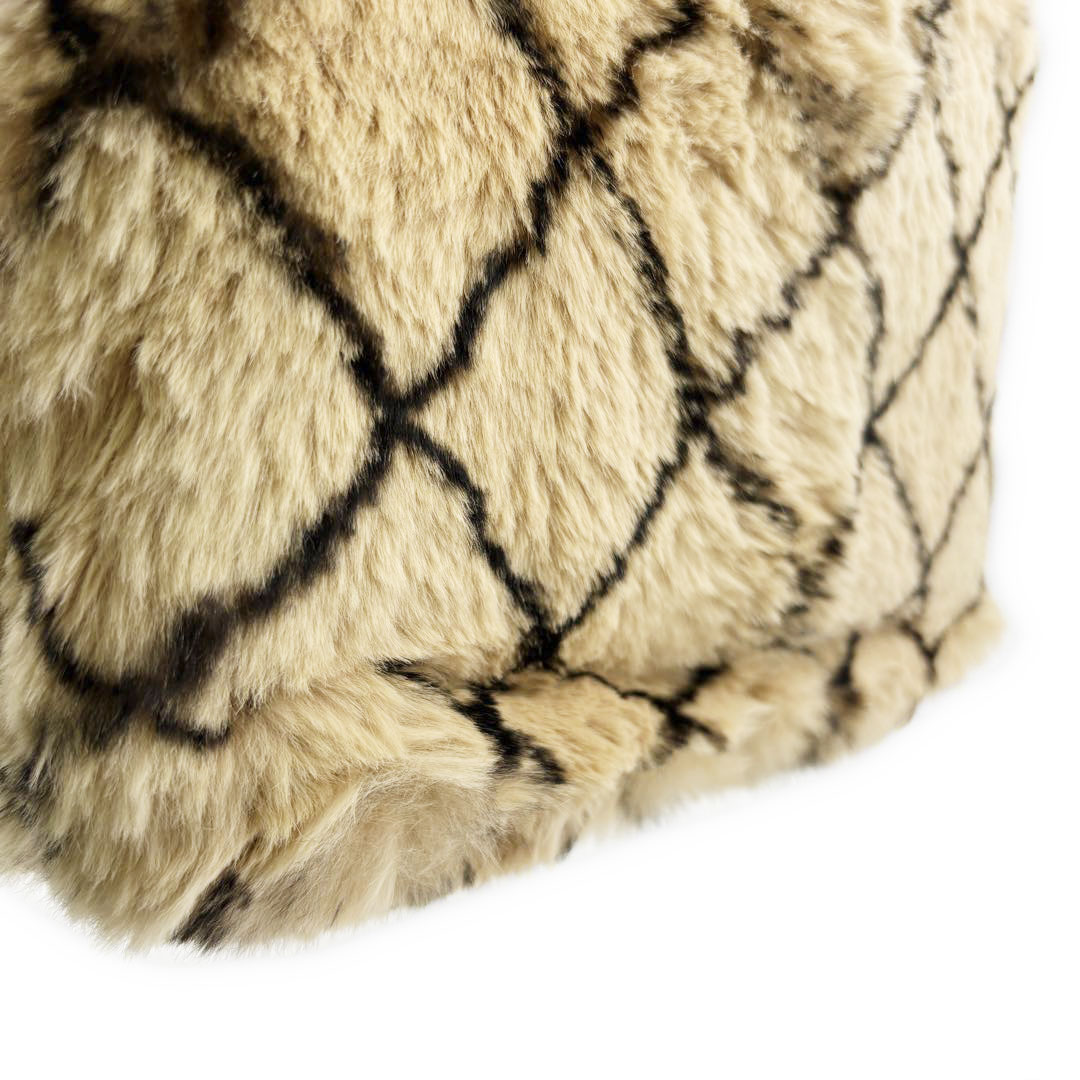 CHANEL シャネル チェーンショルダーバッグ ラパンファー ブラウン 6番台