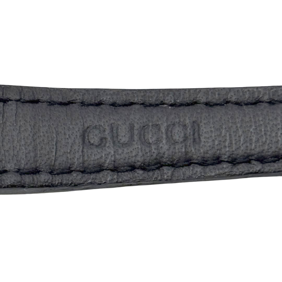 GUCCI グッチ レディース腕時計 QZ シェリーライン 2000L GP/レザー ゴールド/ブラック ヴィンテージ