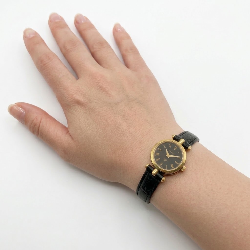 GUCCI グッチ レディース腕時計 QZ シェリーライン 2000L GP/レザー