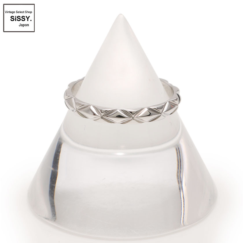 シャネル ■CHANEL■ リング 指輪 マトラッセ Pt950 プラチナ#47