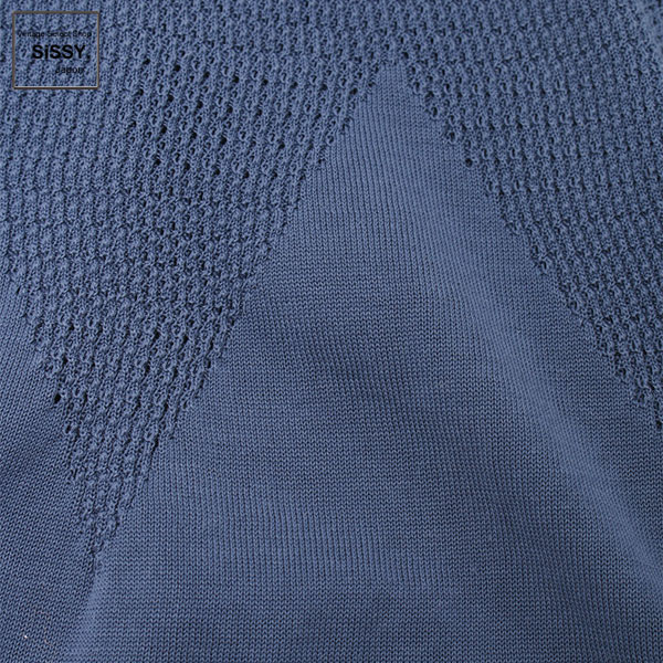 ■シャネル■ ココボタン ニットワンピース コットン ネイビー 34(XS) 【CHANEL】