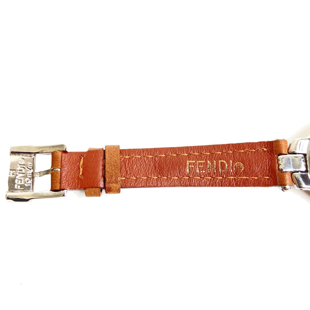 FENDI フェンディ レディース腕時計 900L デイト ステンレス QZ ゴールド シルバー ブラウン 1994年