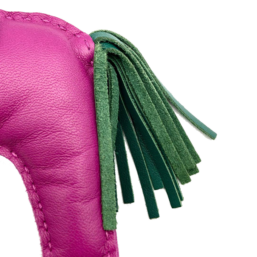 HERMES エルメス バッグチャーム ロデオMM アニューミロ ローズパープル ブルーエレクトリック マラカイト A刻印（2017年頃製造）