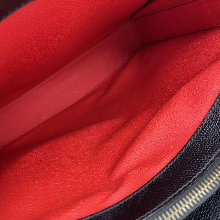 CELINE セリーヌ ヴィンテージ ワンショルダーバッグ レザー ブラック ゴールド