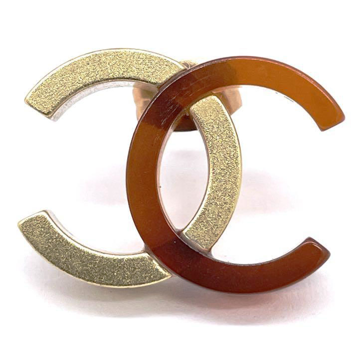 CHANEL シャネル ピアス ココマーク バイカラー ゴールド CHANEL シャネル ピアス ココマーク バイカラー ゴールド