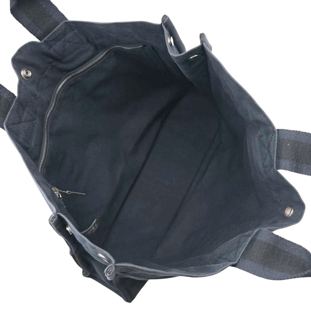 HERMES エルメス トートバッグ フールトゥMM キャンバス ネイビー/ブラック