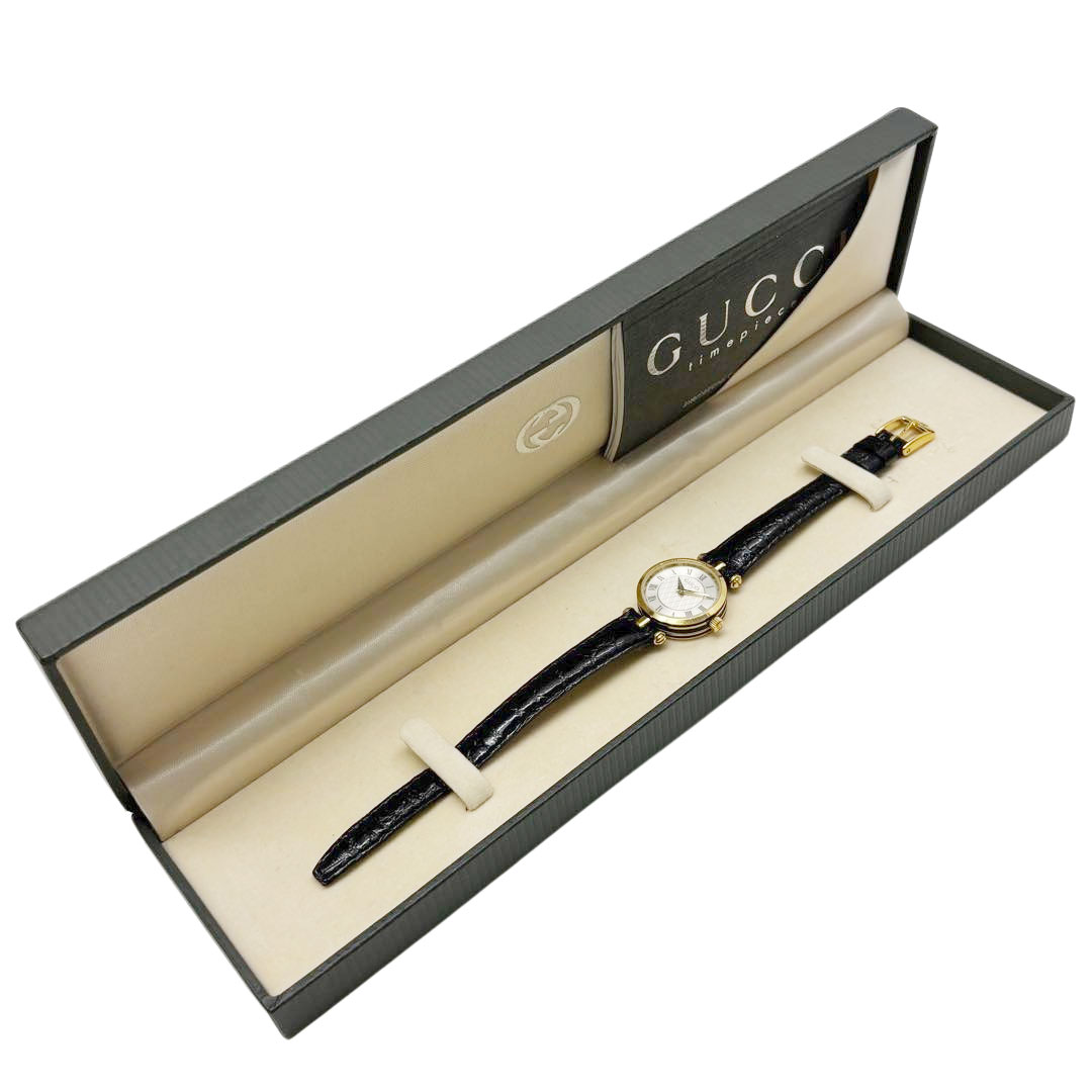 GUCCI グッチ レディース腕時計 QZ シェリーライン 2040L GP/レザー