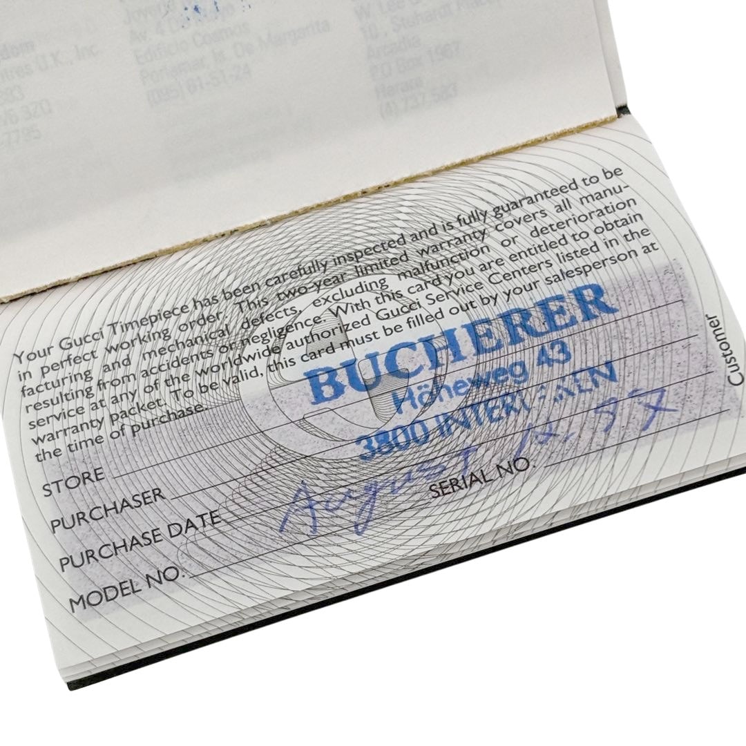 GUCCI グッチ レディース腕時計 QZ シェリーライン 2040L GP/レザー ゴールド/ブラック ヴィンテージ