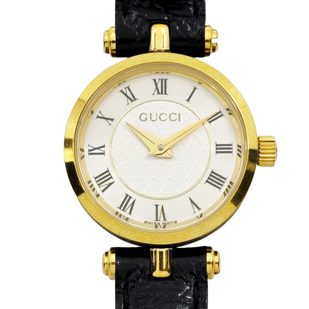 GUCCI グッチ レディース腕時計 QZ シェリーライン 2040L GP/レザー