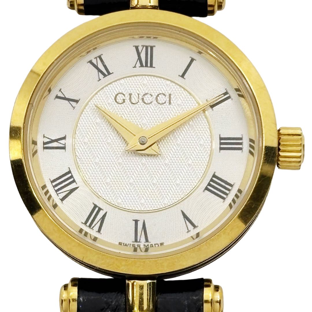 GUCCI グッチ レディース腕時計 QZ シェリーライン 2040L GP/レザー