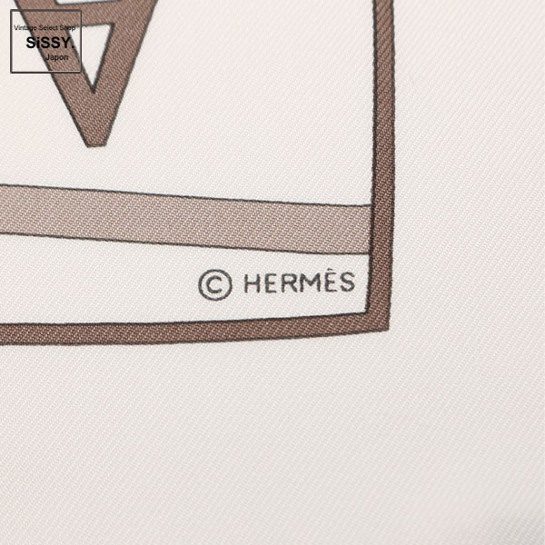 □エルメス□ カレ90 スカーフ「LES SOURCES DE LA VIE」シルク