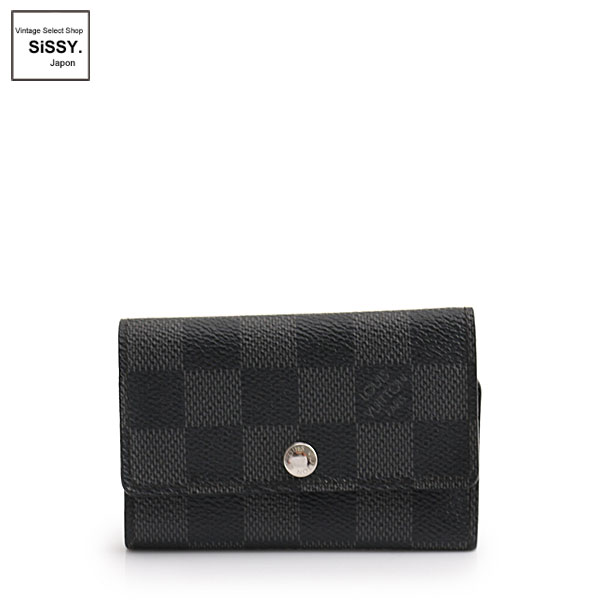 ■ルイ・ヴィトン■ ミュルティクレ6 ダミエグラフィット 6連キーケース PVC ブラック N62662 【LOUIS VUITTON】
