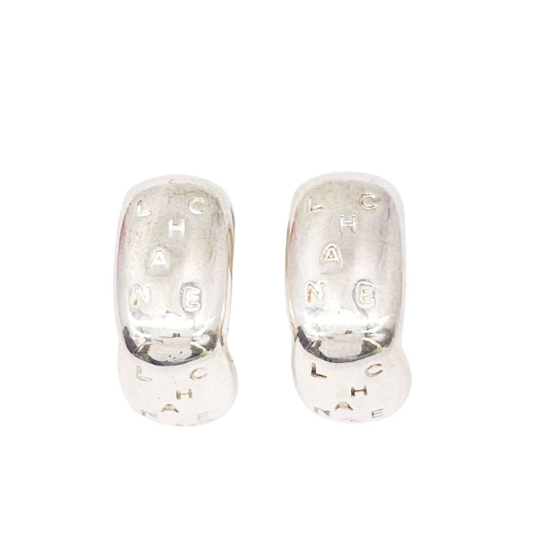 シャネル イヤリング シルバー ヴィンテージ CHANEL 2000年製 ボールCCマークイヤリング シルバー｜VINTAGE