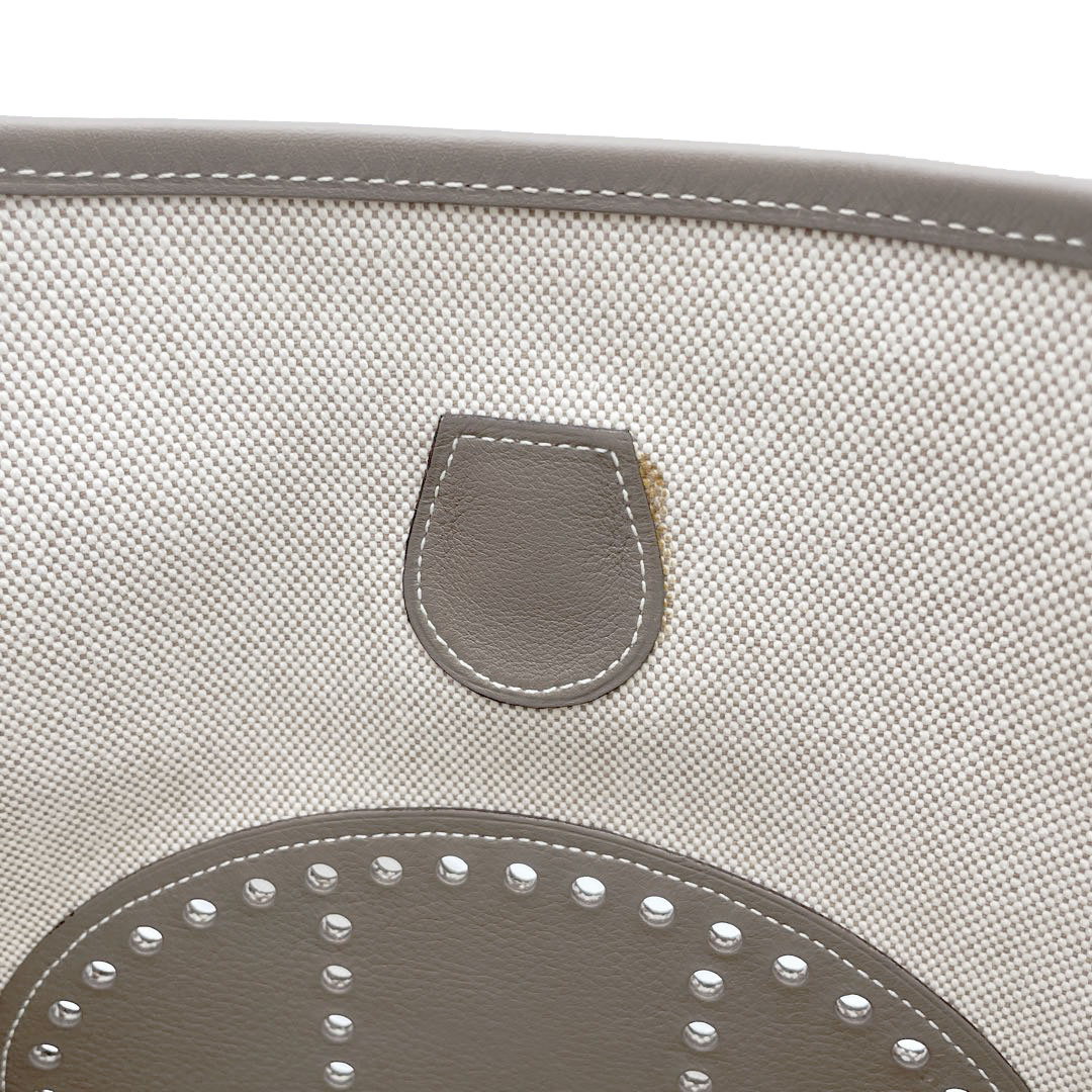 HERMES エルメス エヴリン2 PM ショルダーバッグ トワルアッシュ スイフト ベージュ エトゥープ □K刻印