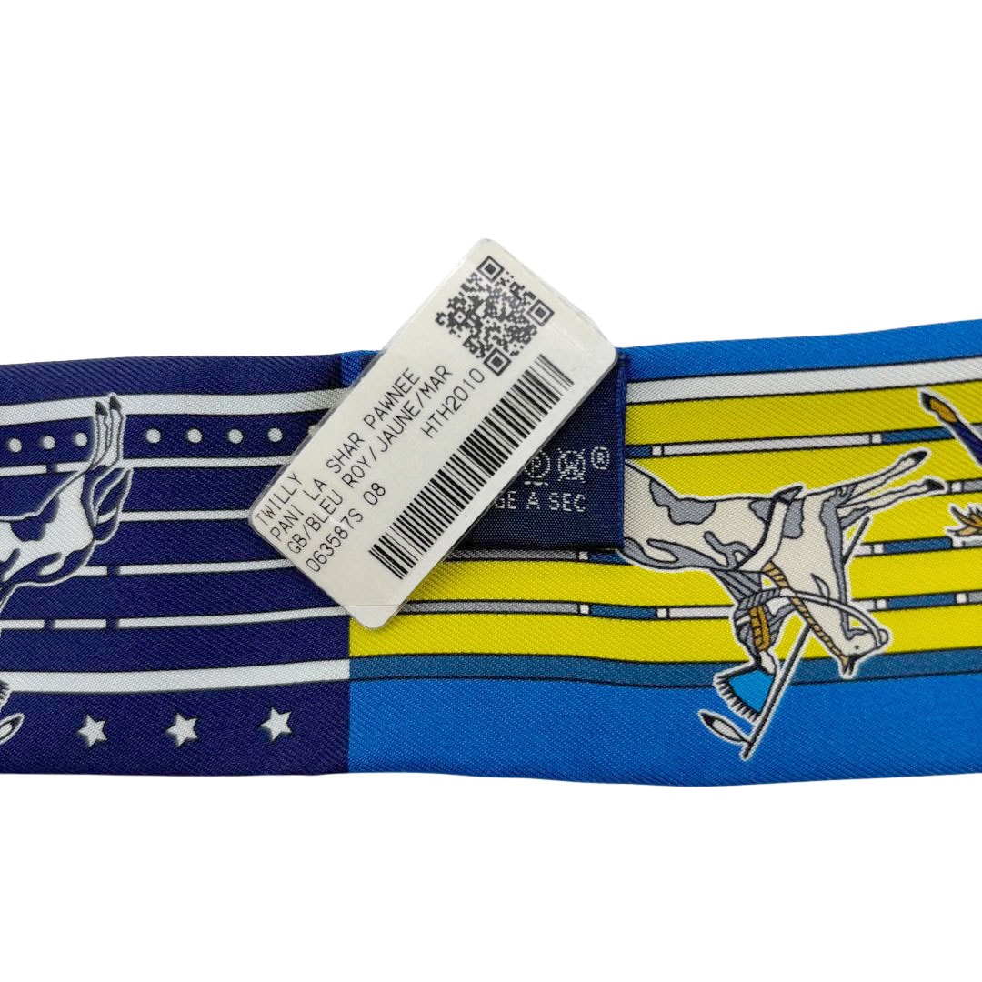 エルメス PANI LA SHAR PAWNEE ツイリー 063587S スカーフ 