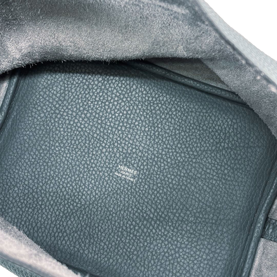HERMES エルメス ハンドバッグ ピコタンロック22 MM トリヨンクレマンス ブルーオラージュ シルバー金具 Z刻印