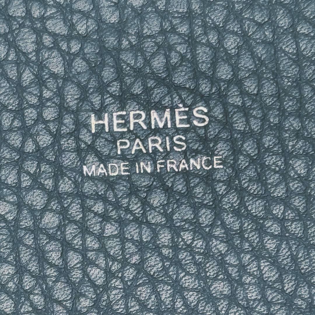HERMES エルメス ハンドバッグ ピコタンロック22 MM トリヨンクレマンス ブルーオラージュ シルバー金具 Z刻印
