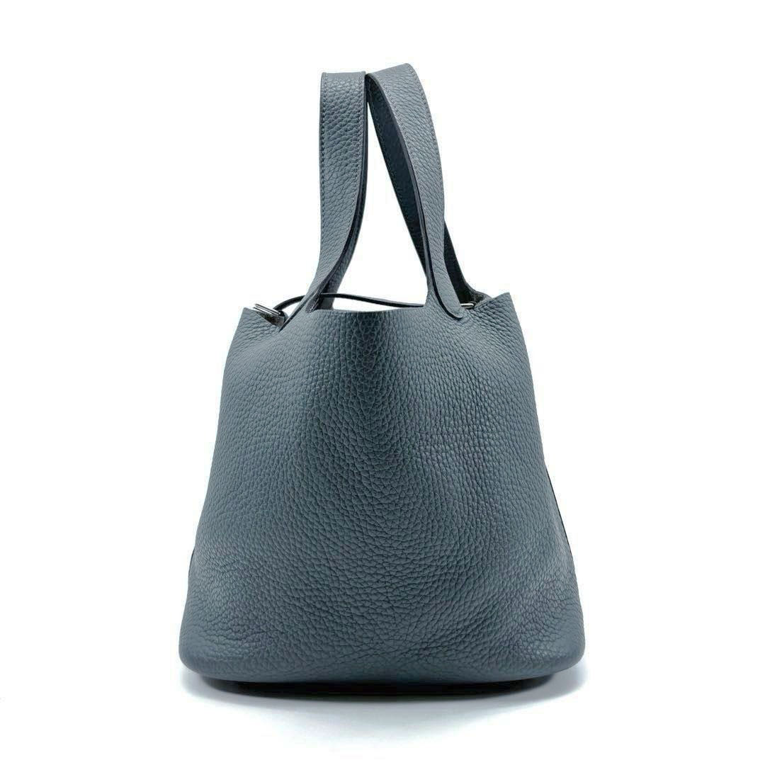 HERMES エルメス ハンドバッグ ピコタンロック22 MM トリヨンクレマンス ブルーオラージュ シルバー金具 Z刻印