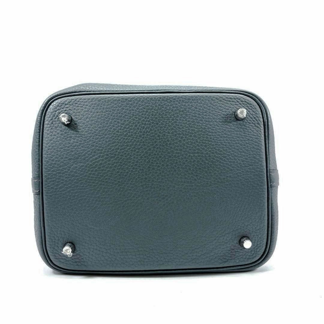 HERMES エルメス ハンドバッグ ピコタンロック22 MM トリヨンクレマンス ブルーオラージュ シルバー金具 Z刻印
