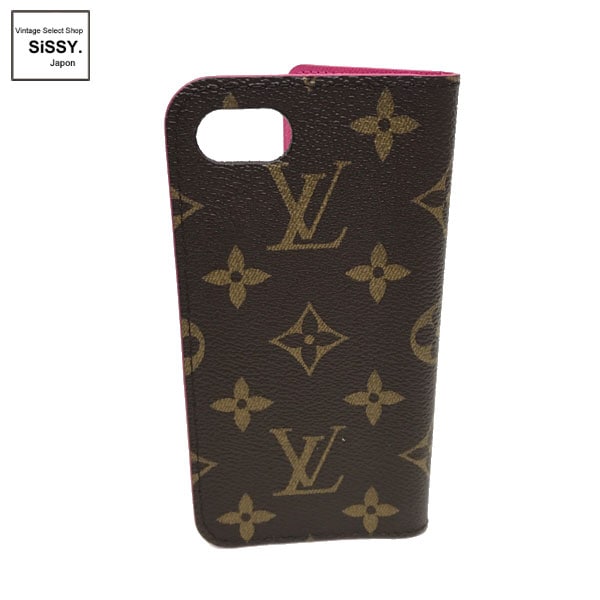 ■ルイ・ヴィトン■ モノグラム iPhone8 ケース（7にも対応）フォリオ ローズ M61906【LOUIS VUITTON】