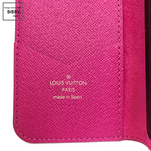 ■ルイ・ヴィトン■ モノグラム iPhone8 ケース（7にも対応）フォリオ ローズ M61906【LOUIS VUITTON】