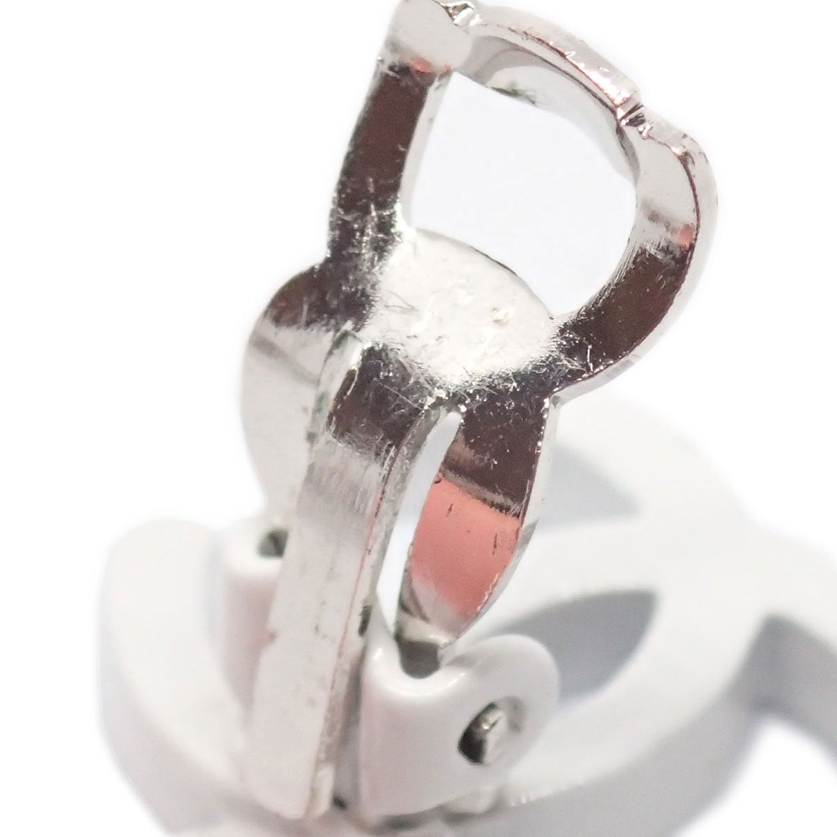 □シャネル□ イヤリング ココマーク カラーストーン ホワイト ピンク