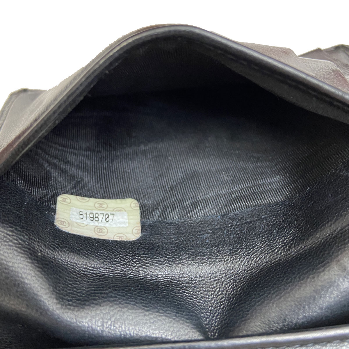 CHANEL シャネル キャビアスキン カードケース 定期入れ 名刺入れ ココマーク ブラック 5番台